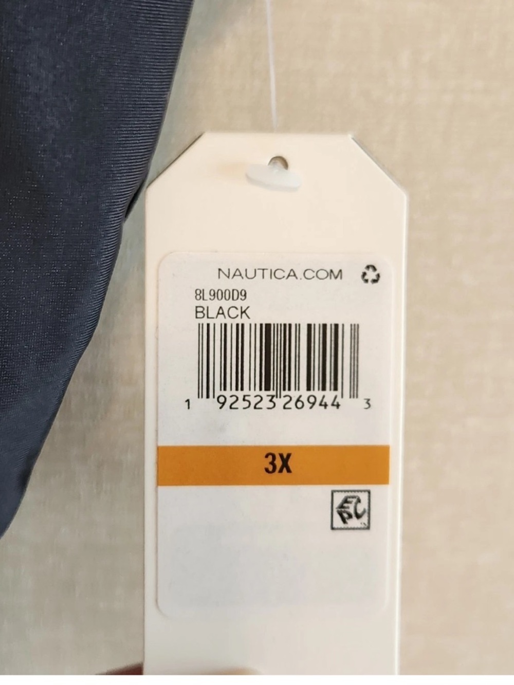 Nautica 3X Black One-Piece Swimsuit - Picture 4 of 12